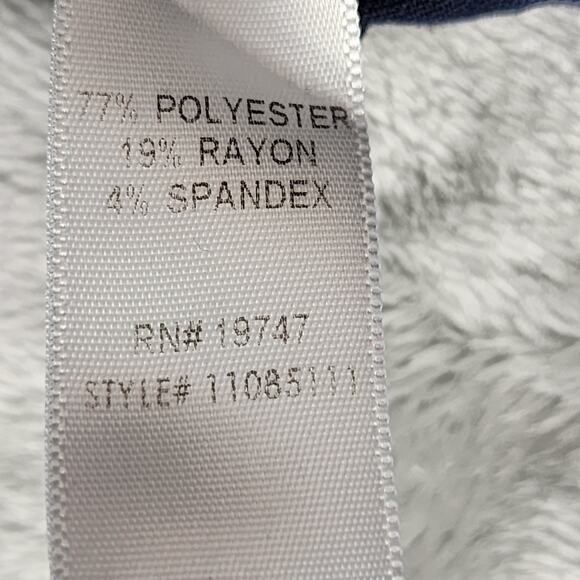 Counterparts Pants Womens 12P PETITE Blue High Rise Straight Leg Pull On Stretch - Picture 6 of 12